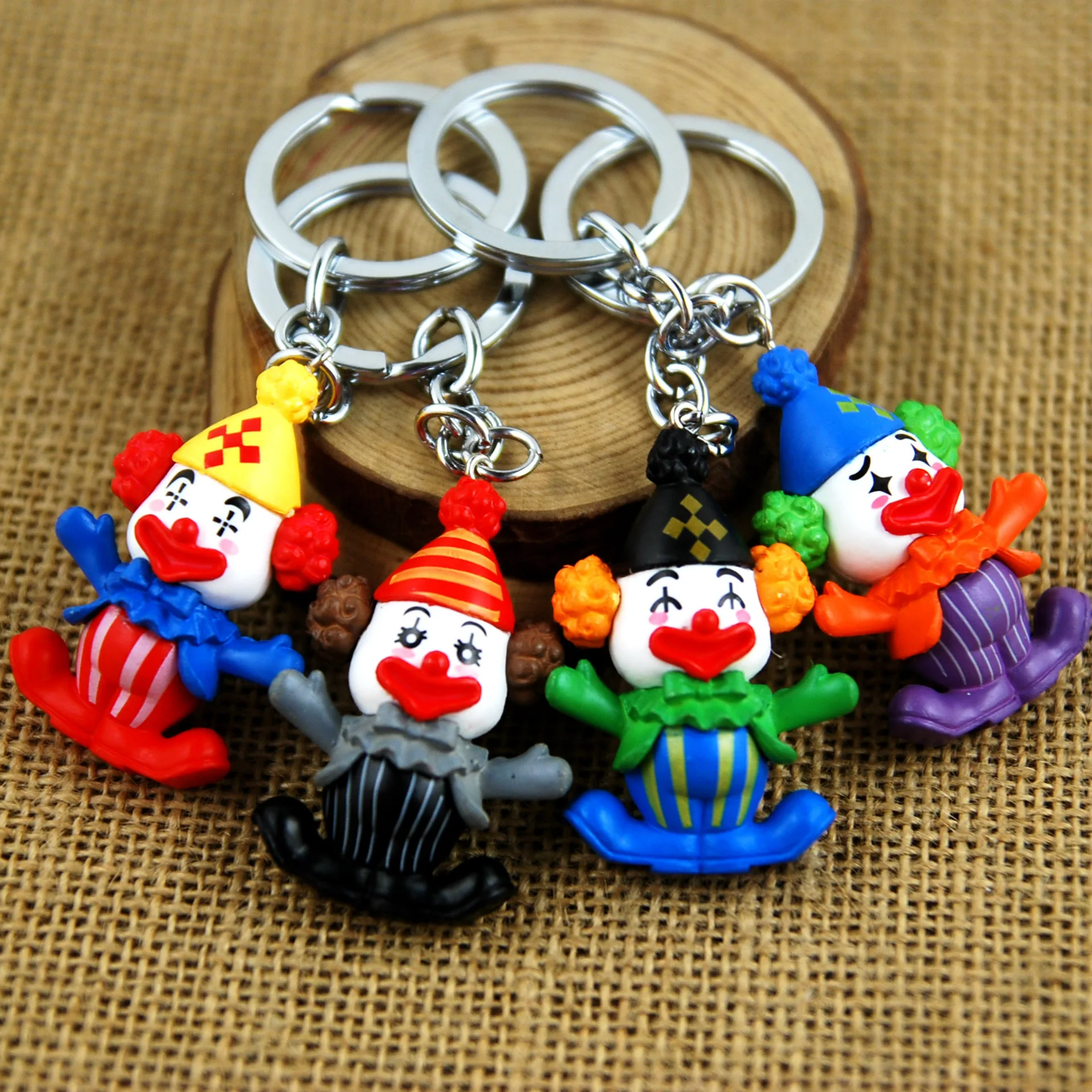 Buy Cute cartoon clown fashion lovers Keychain