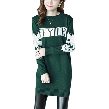 

Maternity Nursing Sweater Dress Plus Size Breastfeeding Clothes for Pregnant Women Knit Dresses Pregnancy Autumn Winter Fashion