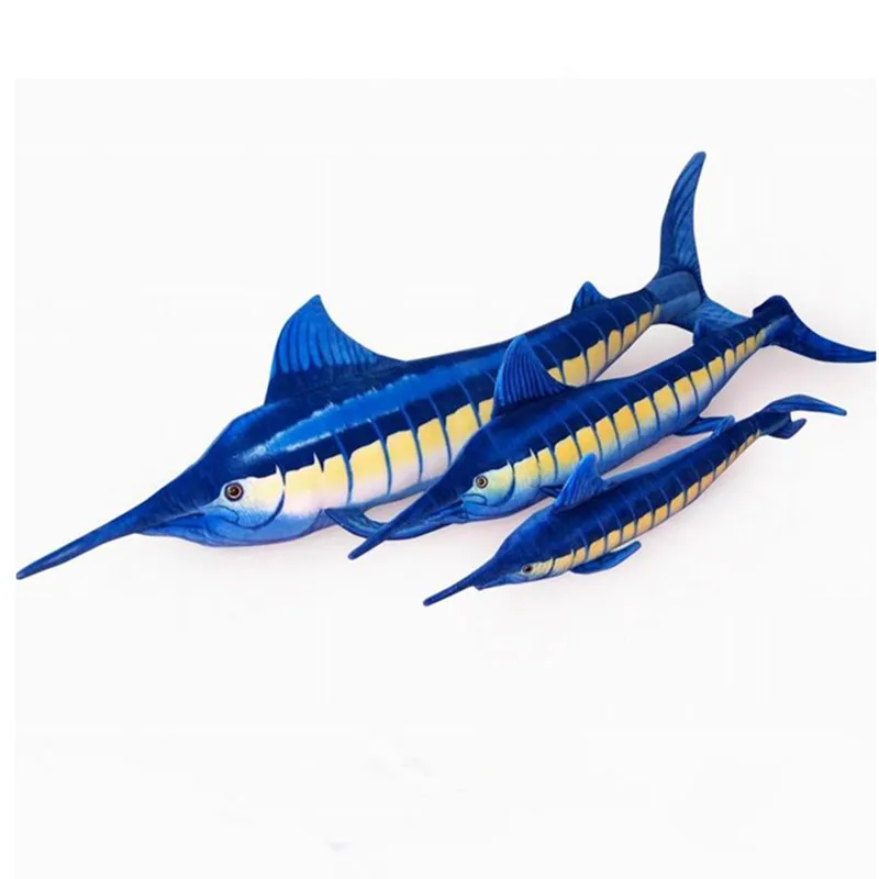 

1pc Realistic Marlin Fish Stuffed Animal Plush Toys Lifelike Plush Ocean Fish Doll Children Cuddly Birthday Gift