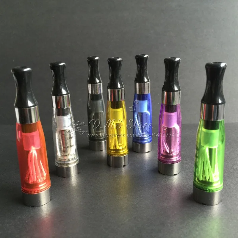 CE4 распылитель электронная сигарета Танк Clearomizer для эго EVOD Батарея Vape 1,6 мл 7 цветов