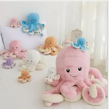 

WYZHYCute octopus plush toy doll soft baby sleeping comfort toy fish birthday gift 40CM