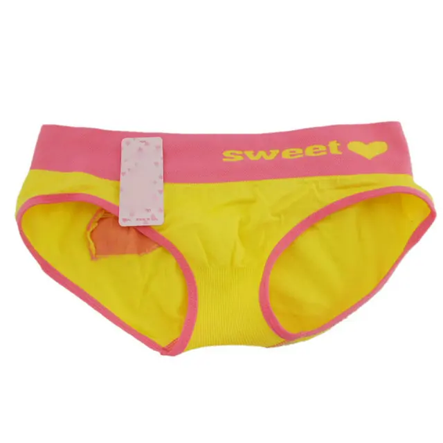 Women Underwear Heart Pattern Seamless Briefs Panties Knickers Lingerie