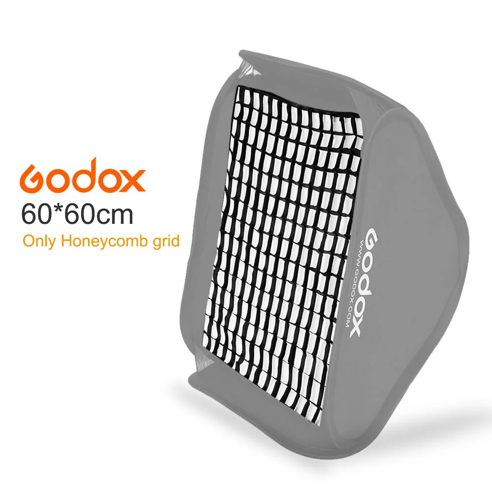 

Godox Honeycomb Grid 60x60cm / 24"x24" for Godox S-type Studio Speedlite Flash Softbox (60*60cm Grid Only)