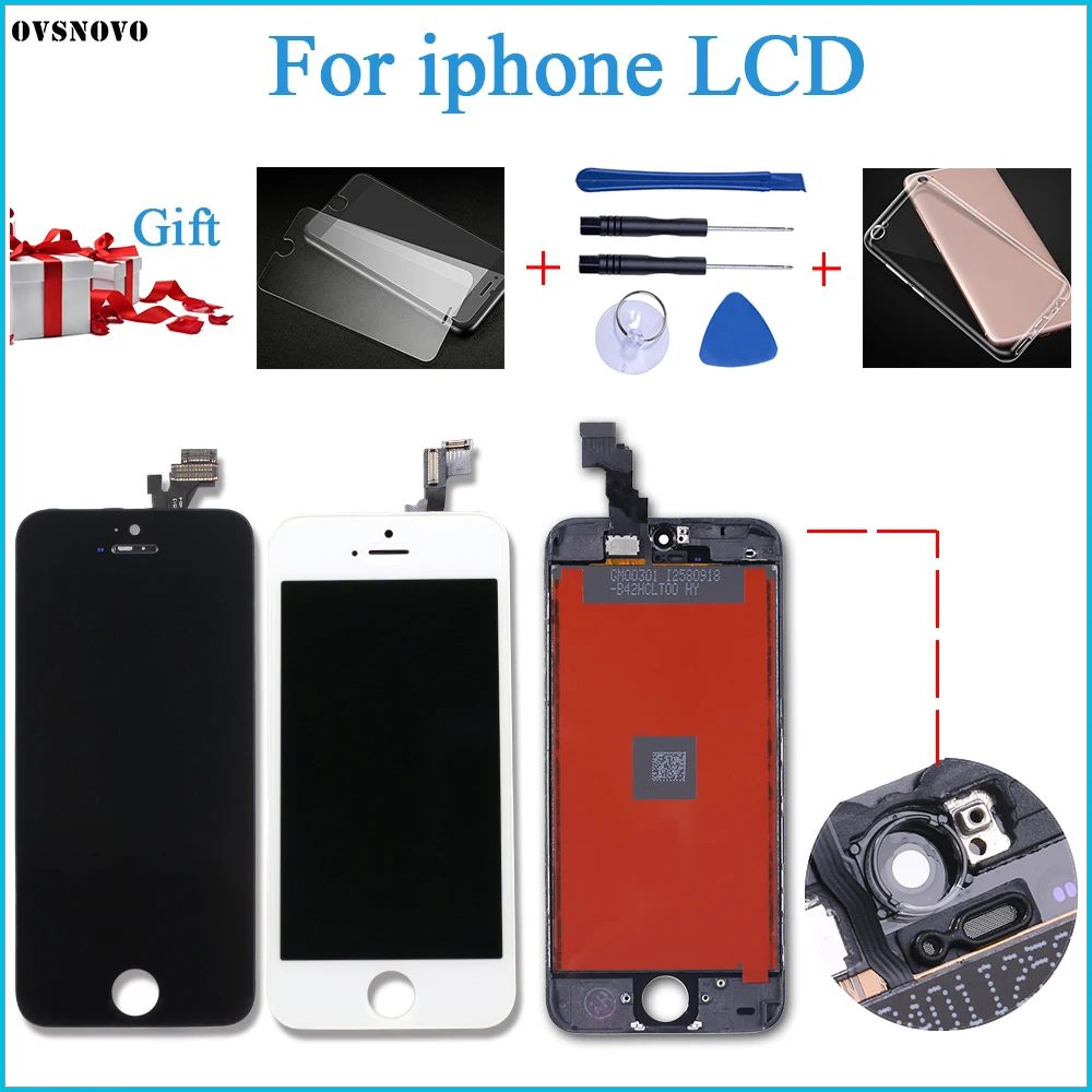 ЖК-дисплей Tinama для Apple iPhone 5/5s/5c/5se с сенсорным экраном дигитайзер в сборе 1 шт. |