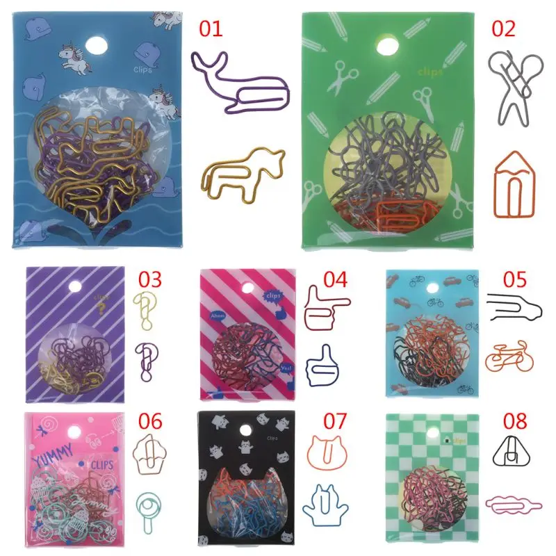 

18pcs Cat Metal Paper Clips Bookmark File Memo Photo Clip Office School Supplies
