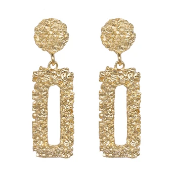 

AENSOA Metal Punk Geometric Drop Dangle Earrings For Women Maxi Vintage Follow Alloy Statement Earrings Wedding Party Gift