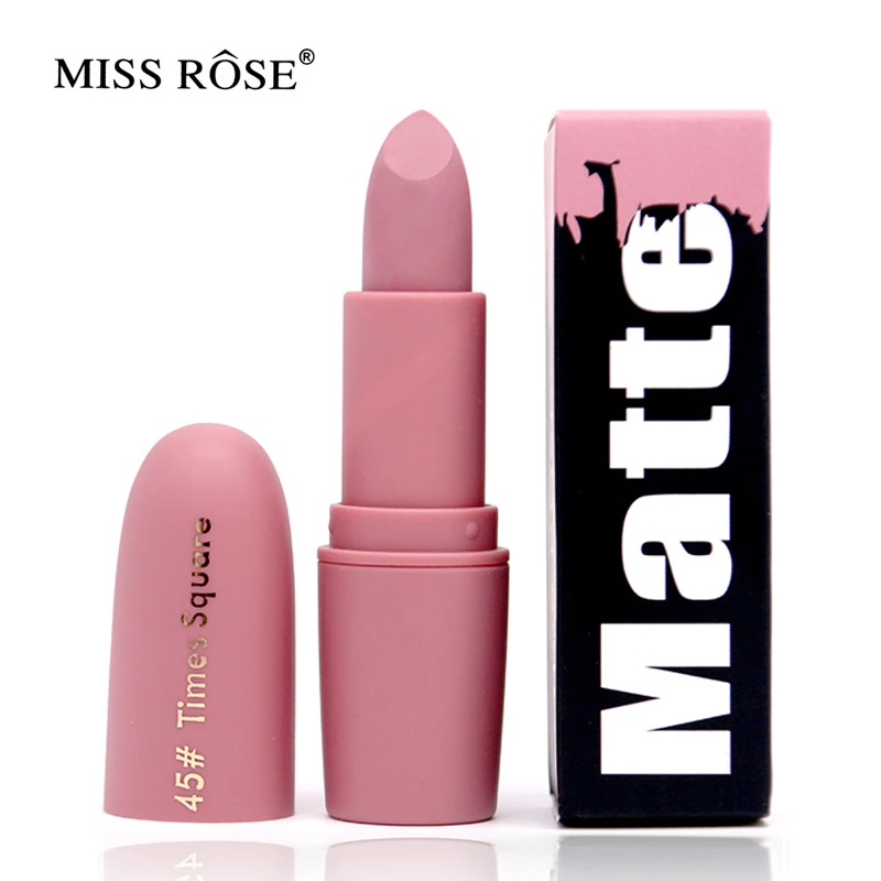 

Miss Rose Brand Matte Lipstick Waterproof Nutritious Easy to wear Lipstick Long lasting Natural Lips Makeup
