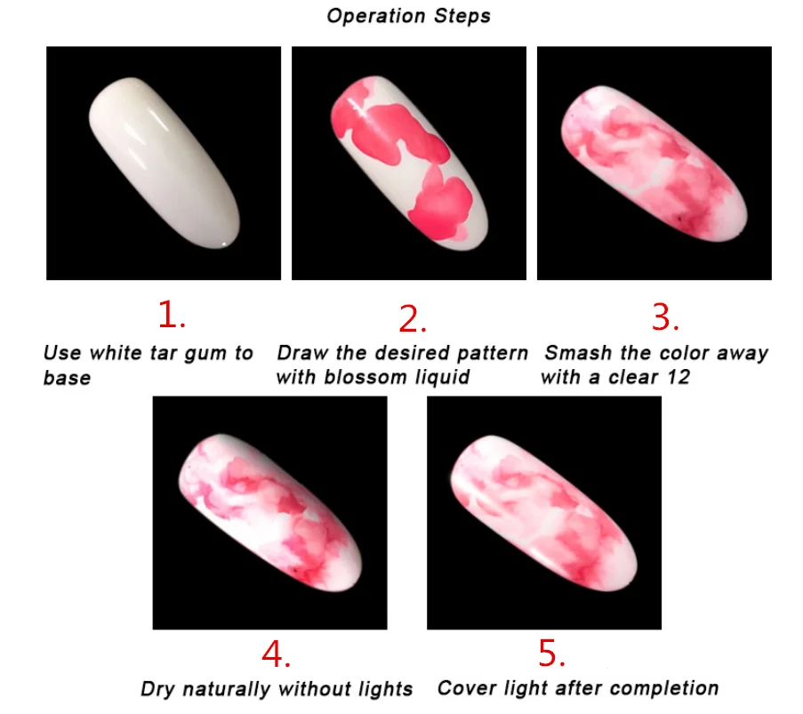 1 шт. акварельные чернила лак для ногтей гель с рисунком цветения дымовой эффект Smudge Bubble DIY лак для маникюра Декор ногтей салон красоты Инструменты