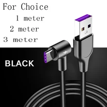 1 2 3 м usb type C 90 градусов быстрая зарядка usb c кабель type-c кабель для передачи данных зарядное устройство usb-c для samsung S10 S9 Note 9 8 Xiaomi mi8 mi9