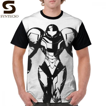 

Super Metroid T Shirt Weathered Samus T-Shirt Short Sleeves Fashion Graphic Tee Shirt 100 Percent Polyester Graphic Fun Tshirt