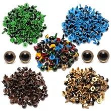Wholesale Cheapest 80Pcs 40Pair 10mm Color Mix Plastic Safety Eyes for Teddy Bear Stuffed font b