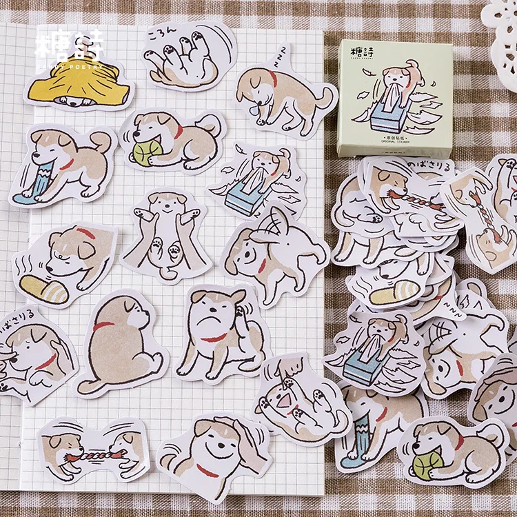 Милые озорные украшения Akita dog 45 шт./лот сделай сам альбомный дневник скрапбукинг