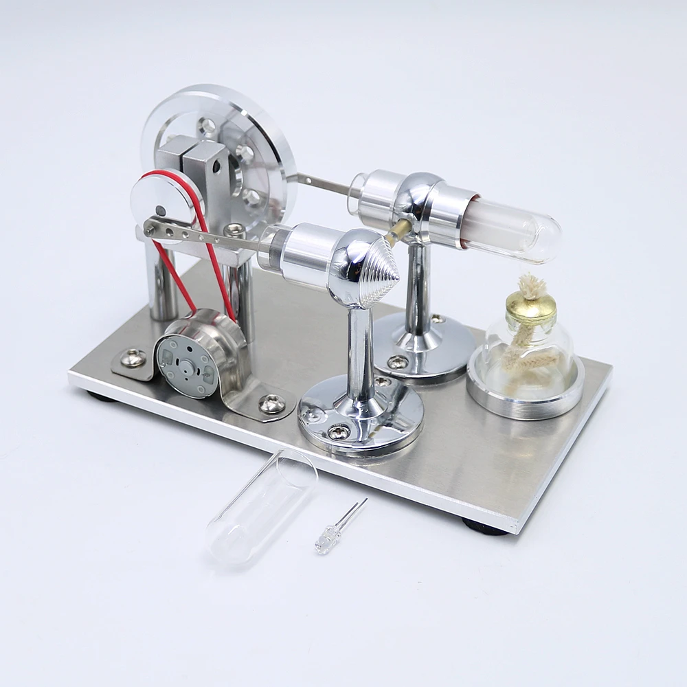 Cool Creative Stirling Engine Motor Generatore Di Elettricità Led Modello Educativo