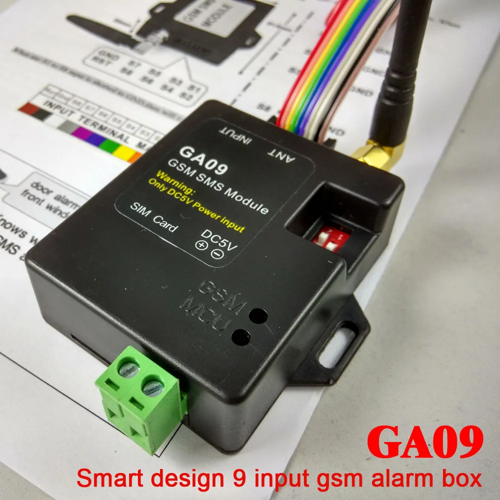 Беспроводной GSM sms контроллер 8CH вход охранная сигнализация Беспроводная