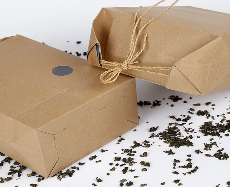 100 шт продукт рисовая бумажная упаковка/чайная Упаковка картонный бумажный пакет/Свадебный крафт-бумажный пакет для хранения еды