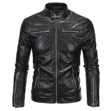 Plus Size XXXXXL Mens Leather Automotive Jacket Coats Punk Style Winter Mens Leather Suede Coats Designer Mens PU Jackets C090