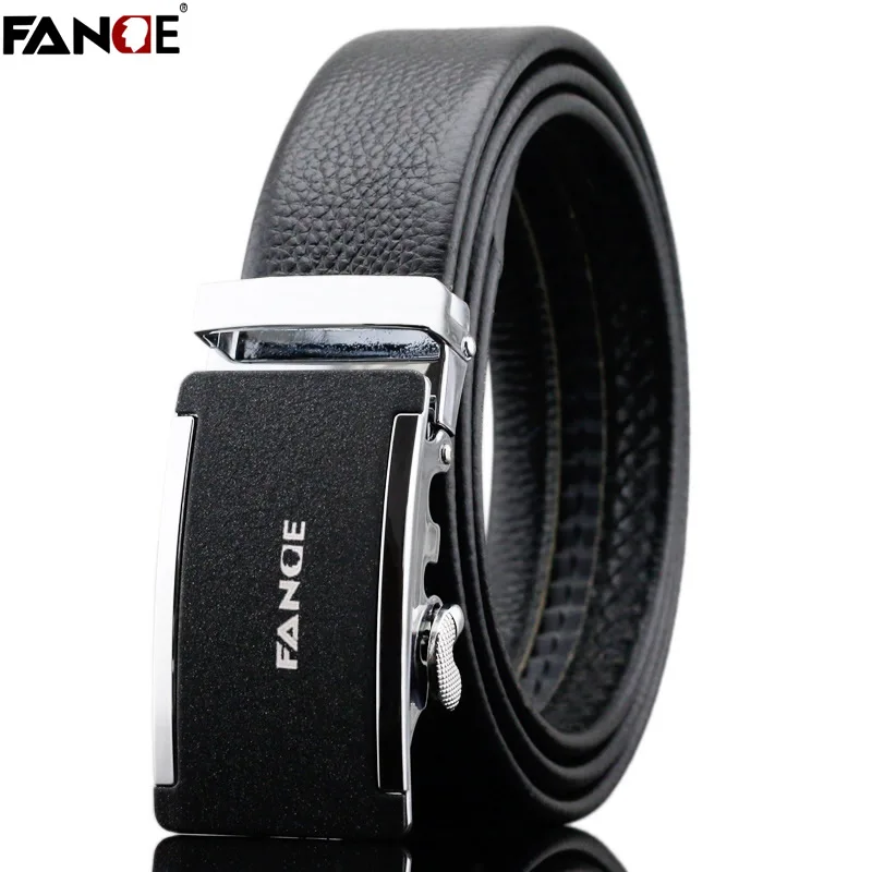 

FANGE men belt leather belt men automatic buckle high quality male Fashion designer jeans chain stretch luxury brand FG2523
