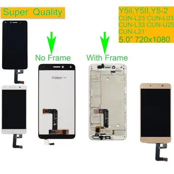 

For Huawei Y5 II Y5II CUN-L23 CUN-L03 CUN-L33 CUN-L21 CUN-U29 LCD Display Touch Screen Digitizer Assembly With Frame