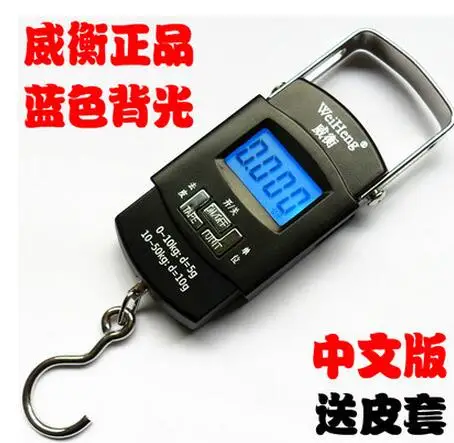 50kg 20g Mini Digital Scale Hanging font b Luggage b font Fishing Weighing Scale Fine Weighing