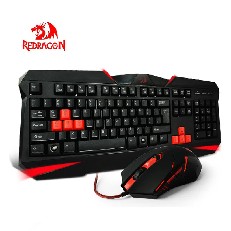 

Redragon S101 VAJRA USB Gaming Keyboard and Mouse CENTROPHORUS USB Gaming Mouse, Keyboard Set for PC Gamer Set