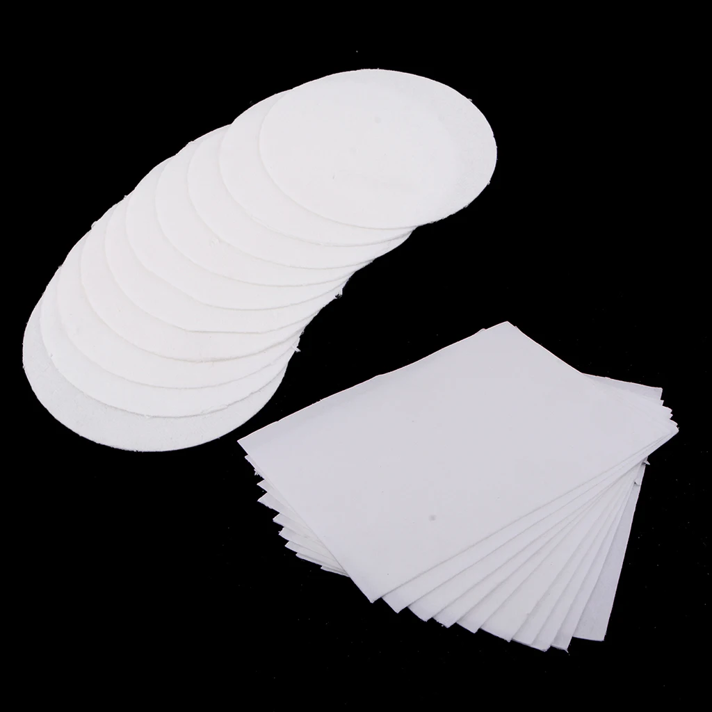 20 Sheets White Square Round Ceramic Fiber Insulation Blanket Thinfire Microwave Kiln Shelf Paper Jewelry Making Supplies