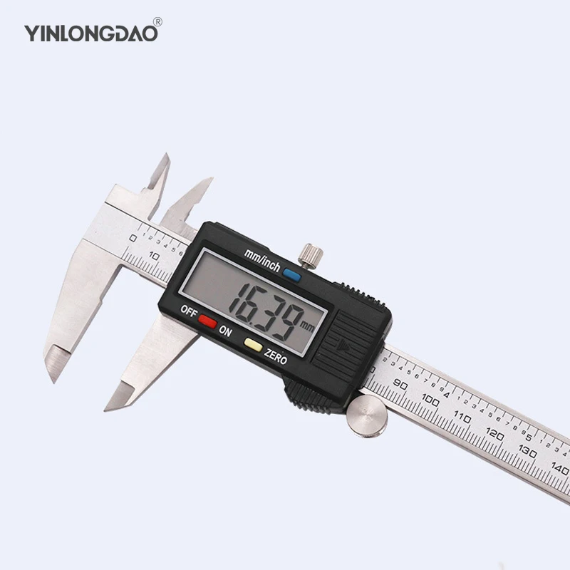 YINLONGDAO Металл 6 дюймов 150 мм Цифровой Штангенциркуль с нониусом, микрометр датчик Широкоэкранный Электронный точного измерения набор ручных инструментов