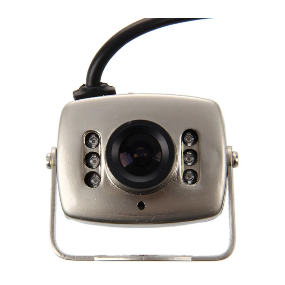 Мини 6LED проводной CCTV Камера CMOS 600TVL видеонаблюдения Цвет 3 6 мм Инфракрасный видео