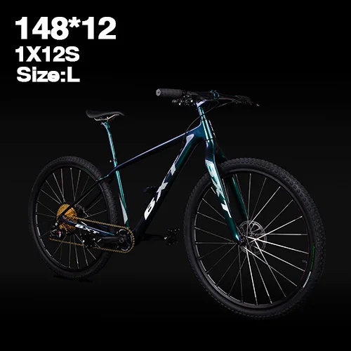 BXT углеродный горный велосипед Boost 148/142 мм 29er 1x12speed велосипеды дисковые тормоза с переменной скоростью гоночный велосипед полный MTB велосипед - Цвет: L chameleon 148x12mm