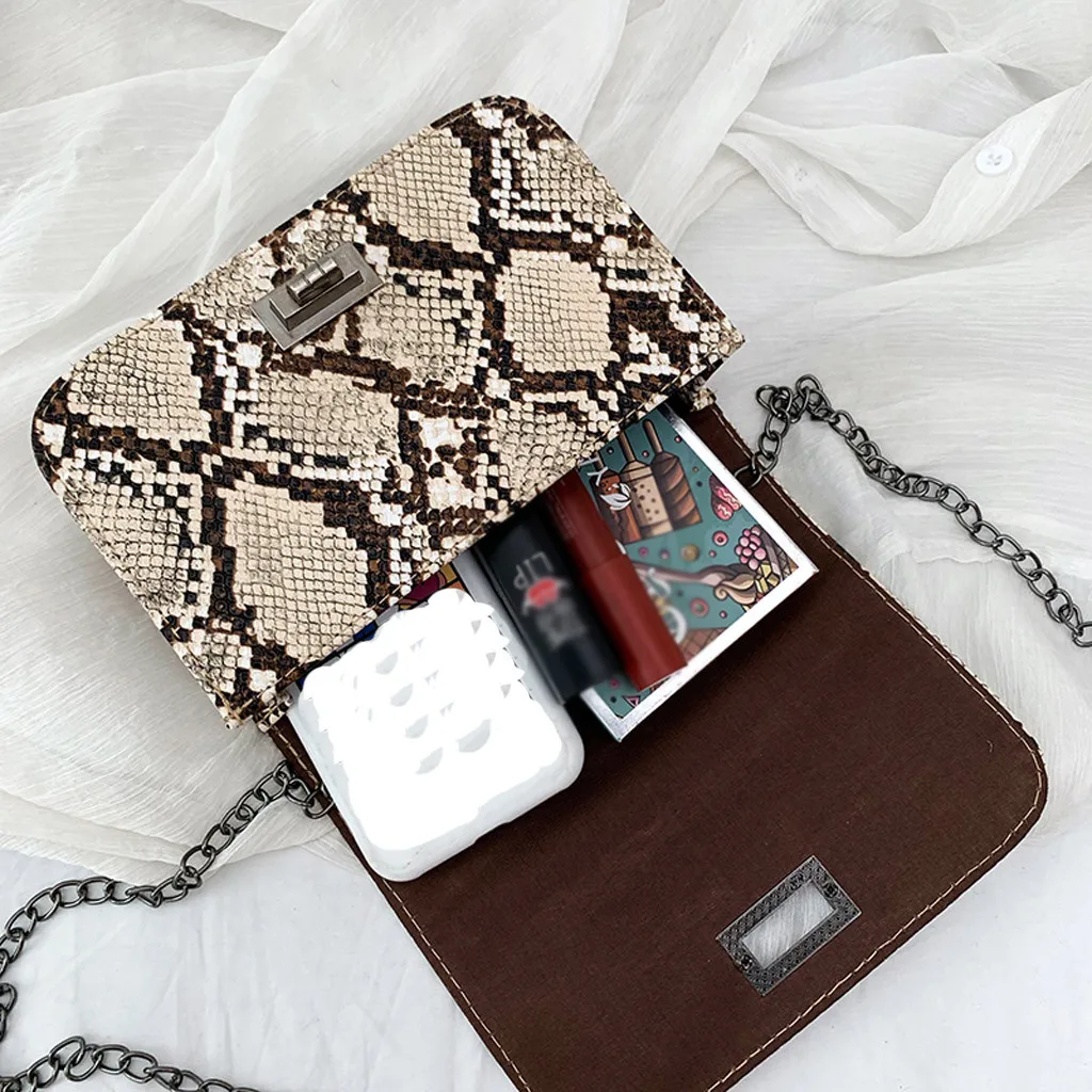 Xiniu Роскошная сумочка со змеиным принтом, женские сумки, дизайнерские новые трендовые классические сумки-мессенджеры из змеиной кожи, сумки через плечо, Bolsa Feminina