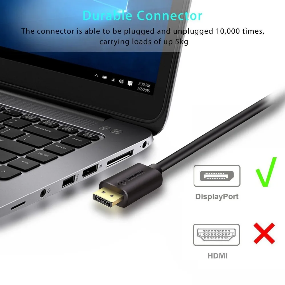 كابل موانئ دبي Displayport إلى موانئ دبي 1.2 v كابل الذهب 4 K للكمبيوتر محمول HDTV العارض محول كهربائي مزدوج الفتحة الحبل كابل موانئ دبي Displayport إلى موانئ دبي 1.2 v كابل الذهب 4 K للكمبيوتر محمول HDTV العارض محول كهربائي مزدوج الفتحة الحبل