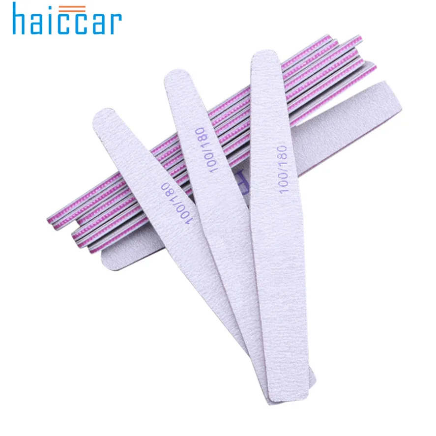 

New Brand HAICAR 10Pcs Pro Nail Sanding Files Polish Buffer Block Manicure Pedicure Tips Tools Gel Nail Art Tool Pretty
