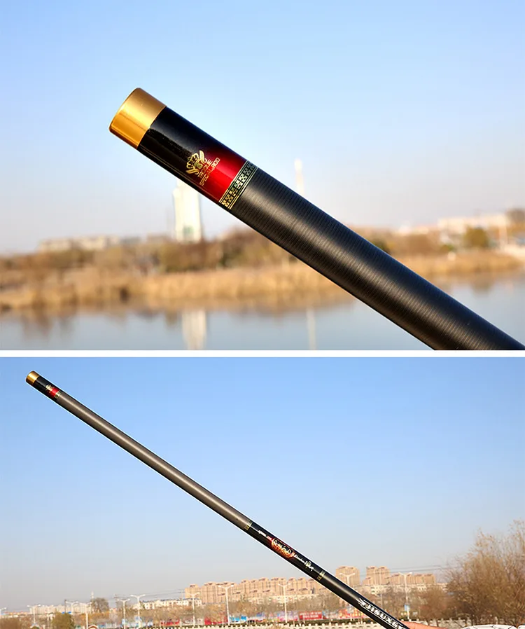 YAMAKAWA Shanchuan 8M 9M 10M 11M 12M 13M 14M 15M Super Long Telescopic Fishing Rod Fast Action Superhard Good Quality Has 2 Tips