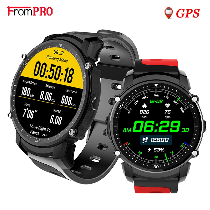 

FS08 GPS Smart Watch MTK2503 IP68 Waterproof Bluetooth 4.0 Heart Rate Fitness Tracker Multi-mode Sports Monitoring Smartwatch