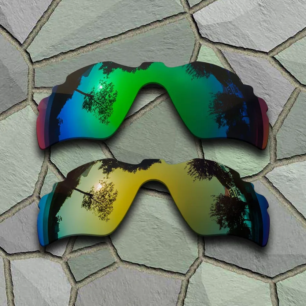 

Jade Green&Yellow Golden Sunglasses Polarized Replacement Lenses for Oakley Radar Path Vented
