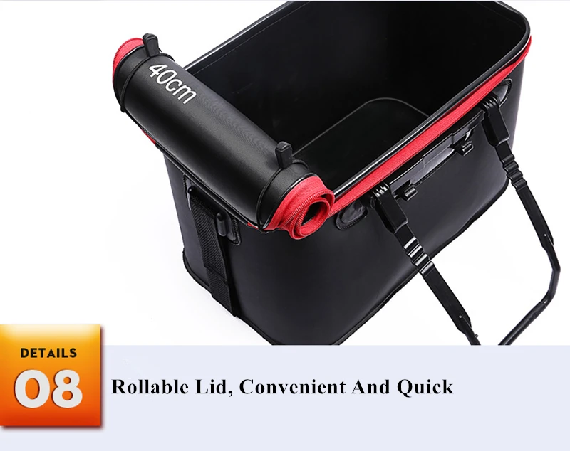 Bolsa de Pesca Balde de Pesca Caixa de Peixe ao Vivo Recipiente de Água Bolsas de Armazenamento Portátil Dobrável Acampamento Caminhadas Pan Basin Enfrentar Eva 13 Portátil eva saco de pesca dobrável balde