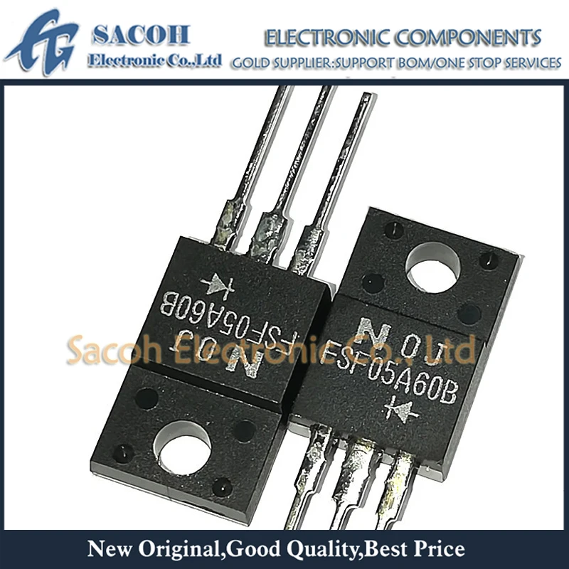 

New Original 10Pcs FSF05A20B OR FSF05A40B OR FSF05A60B TO-220F-3 5A 200V/400V/600V FRD Fast Recovery Diode