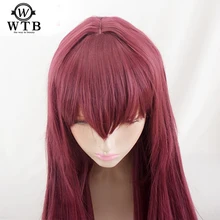WTB синтетический Scathach косплей парик Fate/Grand Order костюм для игры парики костюмы на Хэллоуин волосы высокая температура проволока материал