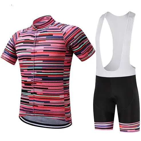 Летний мужской комплект одежды для велоспорта, профессиональная команда, Джерси с коротким рукавом, одежда для горного велосипеда, костюм, платье, набор одежды, униформа - Цвет: jersey and pants