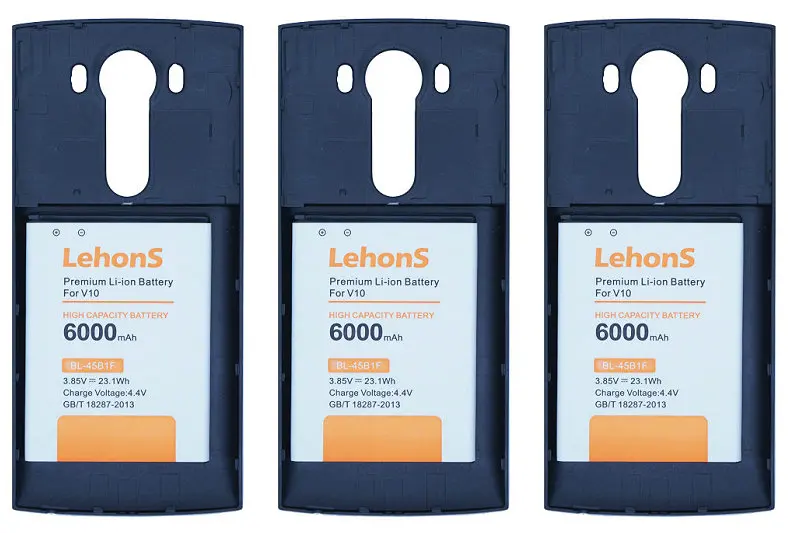 Lehons 3x6000 мА/ч, BL-45B1F длительная запасная батарея+ 3x задняя крышка чехол для LG V10 H968 H961N H900 H901 VS990 H960A LS992