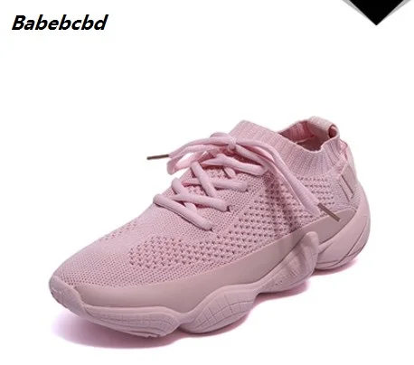 

Babebcbd Women's casual shoes 2019 foreign trade spring new knitting ins pop ins little white shoes