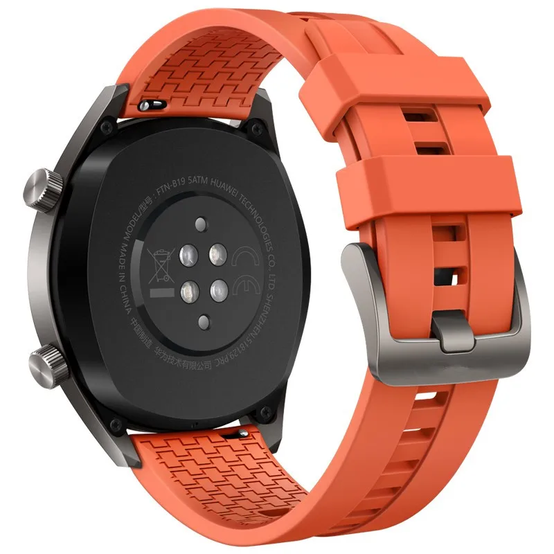 Ремешок силиконовый для Huawei Watch GT2 46 мм/Элегантный ремешок смарт часов Honor