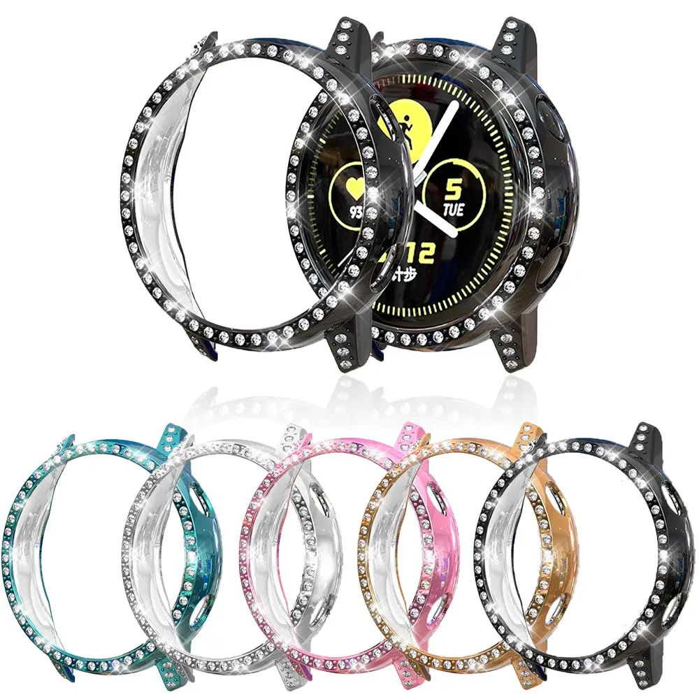 

2019 Fashion Hollow-Out PC Diamond Watch Protector Case For Samsung Galaxy Watch Active Protect Shell Cover Accessories