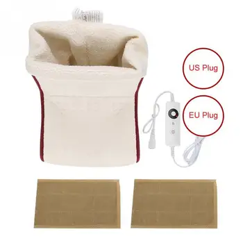 

Heated Plug-Type Electric Warm Foot Warmer Washable Heats Control Settings Warmer Cushion Thermal Foot Warmer Massage