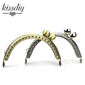 

KISSDIY 10 pcs/lot 3" 8.5cm Silver antique bronze Metal Purse Frame coin bag kiss clasp lock Handle DIY bag hardware accessories