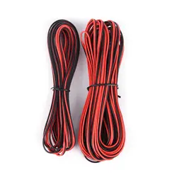 5 м/10 м/лот 22awg 2pin 5050 3528 Rgb светодиодные ленты проволока продлить красные, черные кабель Электрический провод cb-22awg-rb