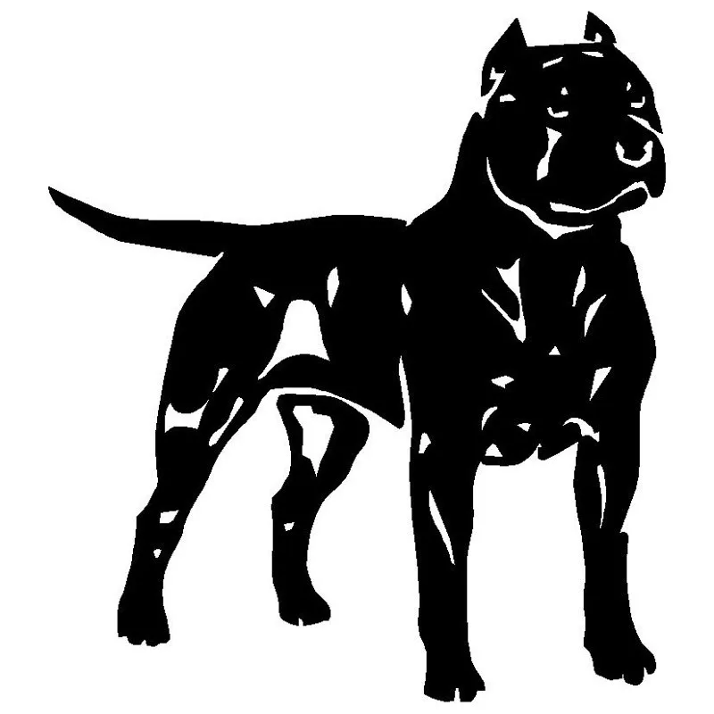 13,5*15,1 см питбуль американский стаффордширский терьер собака животное наклейка автомобиль Стайлинг декоративные наклейки C6-1110