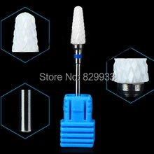 1 шт. белый керамический сверло для ногтей файловый салон для ногтей Chiropody Podiatry Маникюр Педикюр Дрель для удаления кутикулы очиститель керамические шлифовальные головки