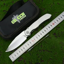Green Thorn AMAX S35VN лезвие Титан ручка Флиппер Складной нож Открытый Отдых на природе охотничий pocke фруктовые ножи выживания EDC инструменты