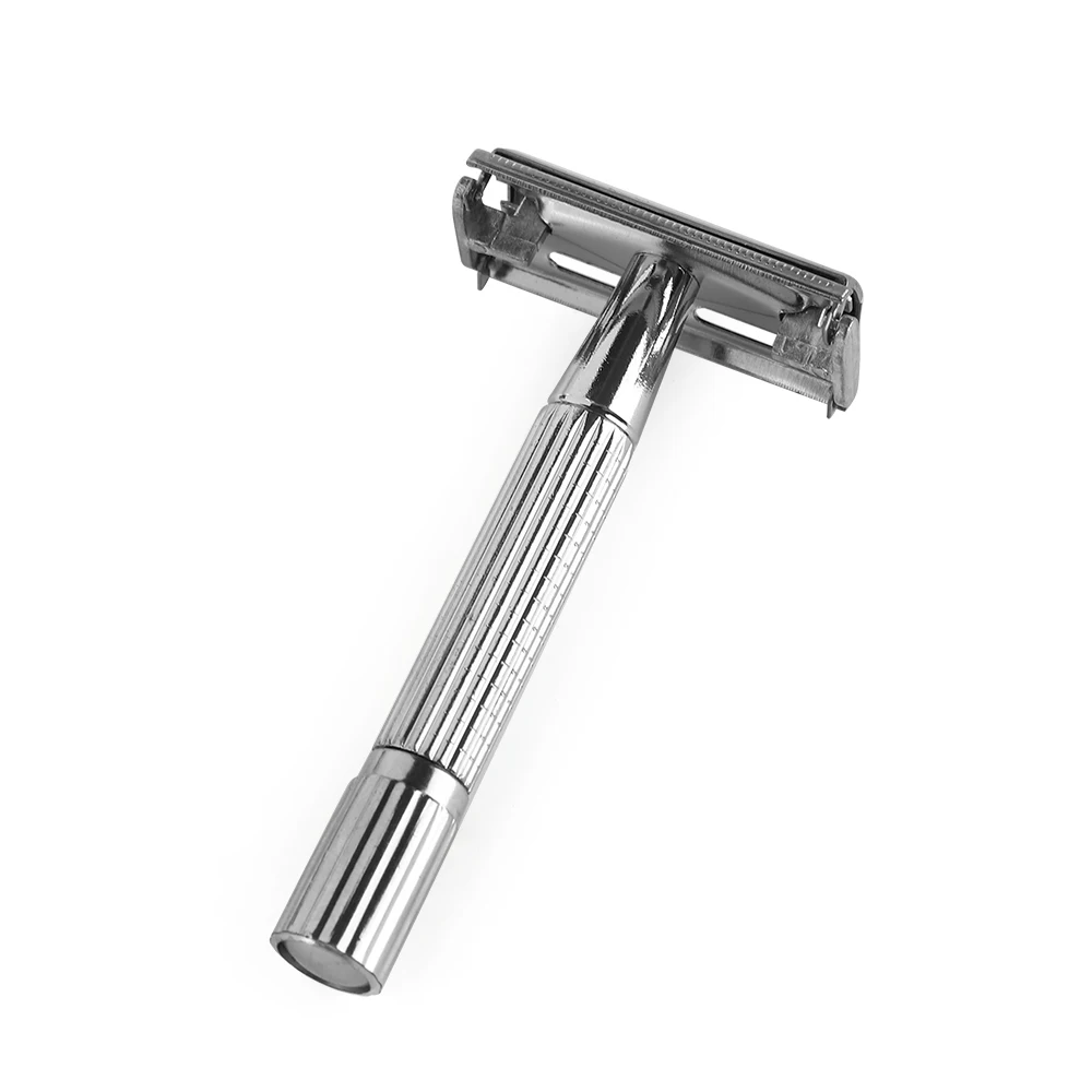 Мужская традиционная двухсторонняя хромированная Безопасная бритва для ...