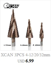 Xcan Бесплатная доставка 1 шт. 4-32 мм пагода сверло шестигранный винт Сверло HSS механические инструменты спиральные рифленые металлические